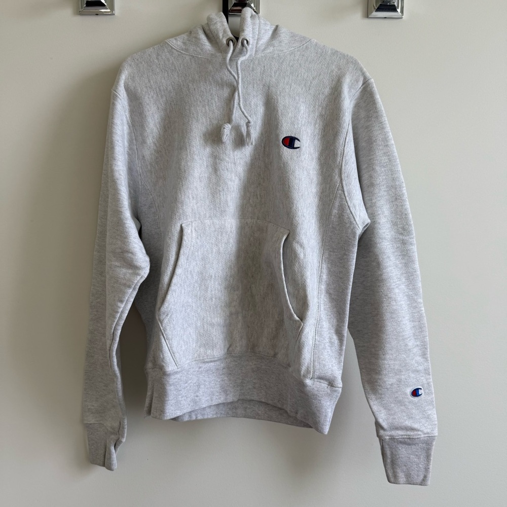 Champion reverse weave heather grey hoodie